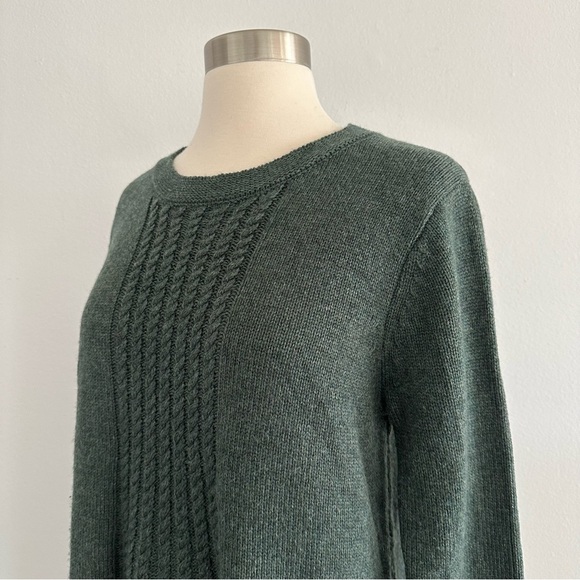 Soft Surroundings Knit Wool Blend Green Sweater M - Picture 6 of 10
